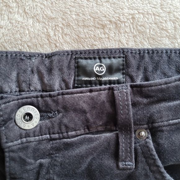 Ag Adriano Goldschmied The Stevie Ankle Slim Straight velvet jeans size 31 - Picture 12 of 13